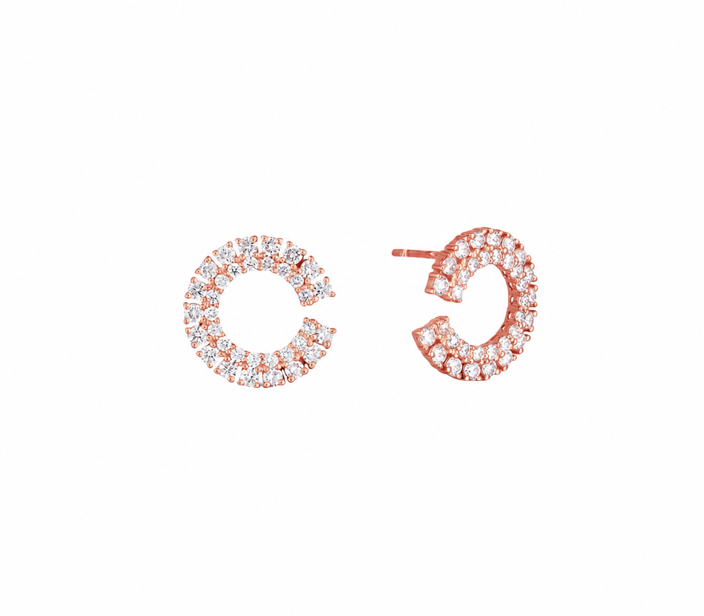 Cynthia Diamant-Ohrstecker aus Roségold mit elegantem Design