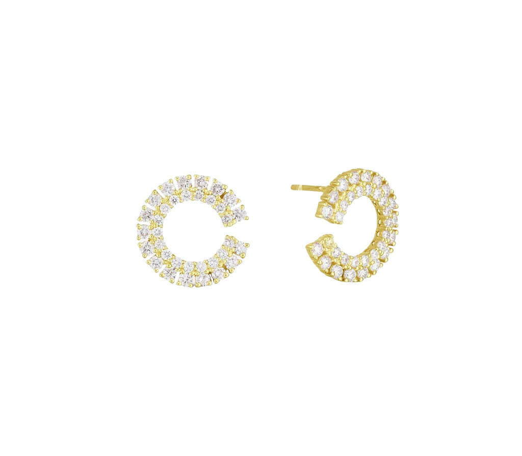 Cynthia Diamant-Ohrstecker aus Gold mit elegantem Design
