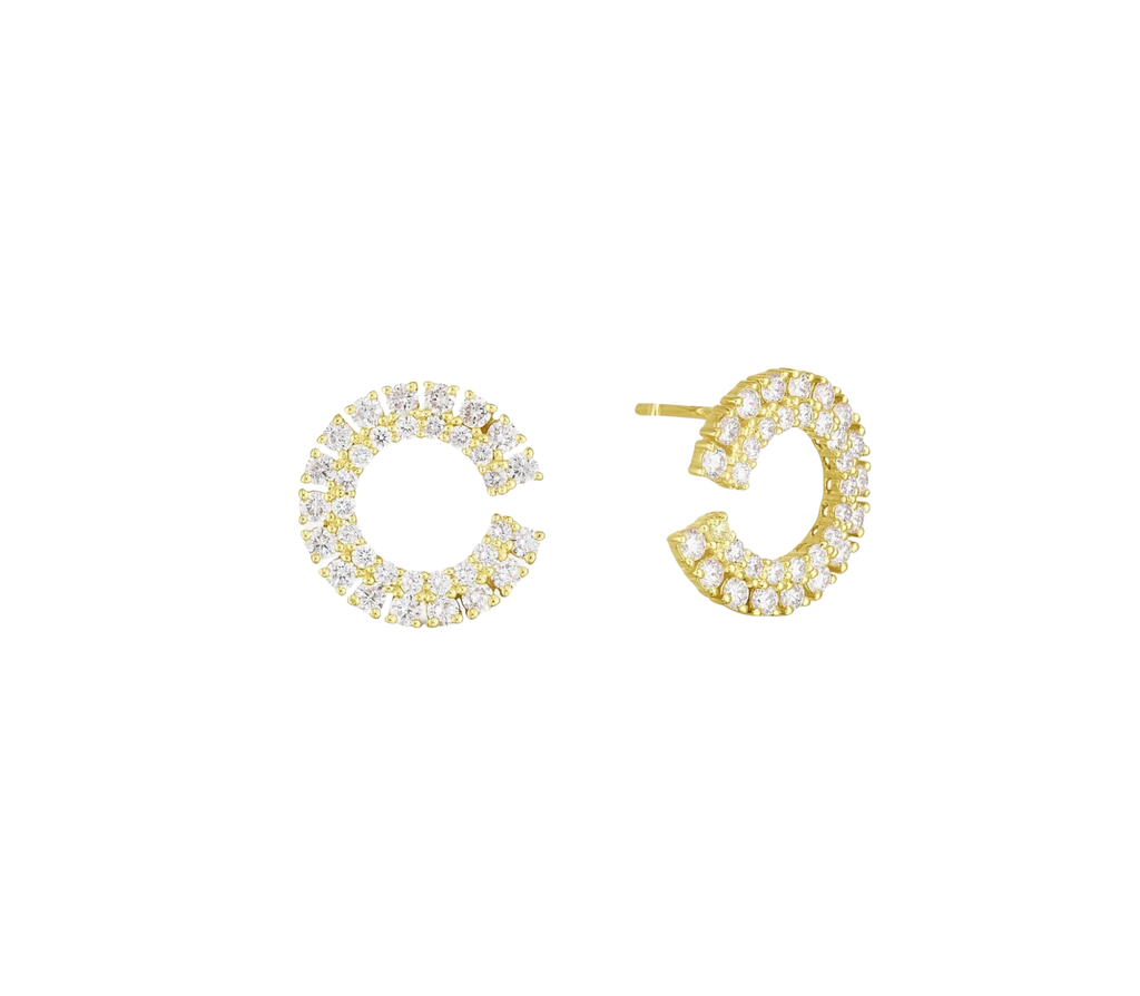 Cynthia Diamant-Ohrstecker aus Gold mit elegantem Design