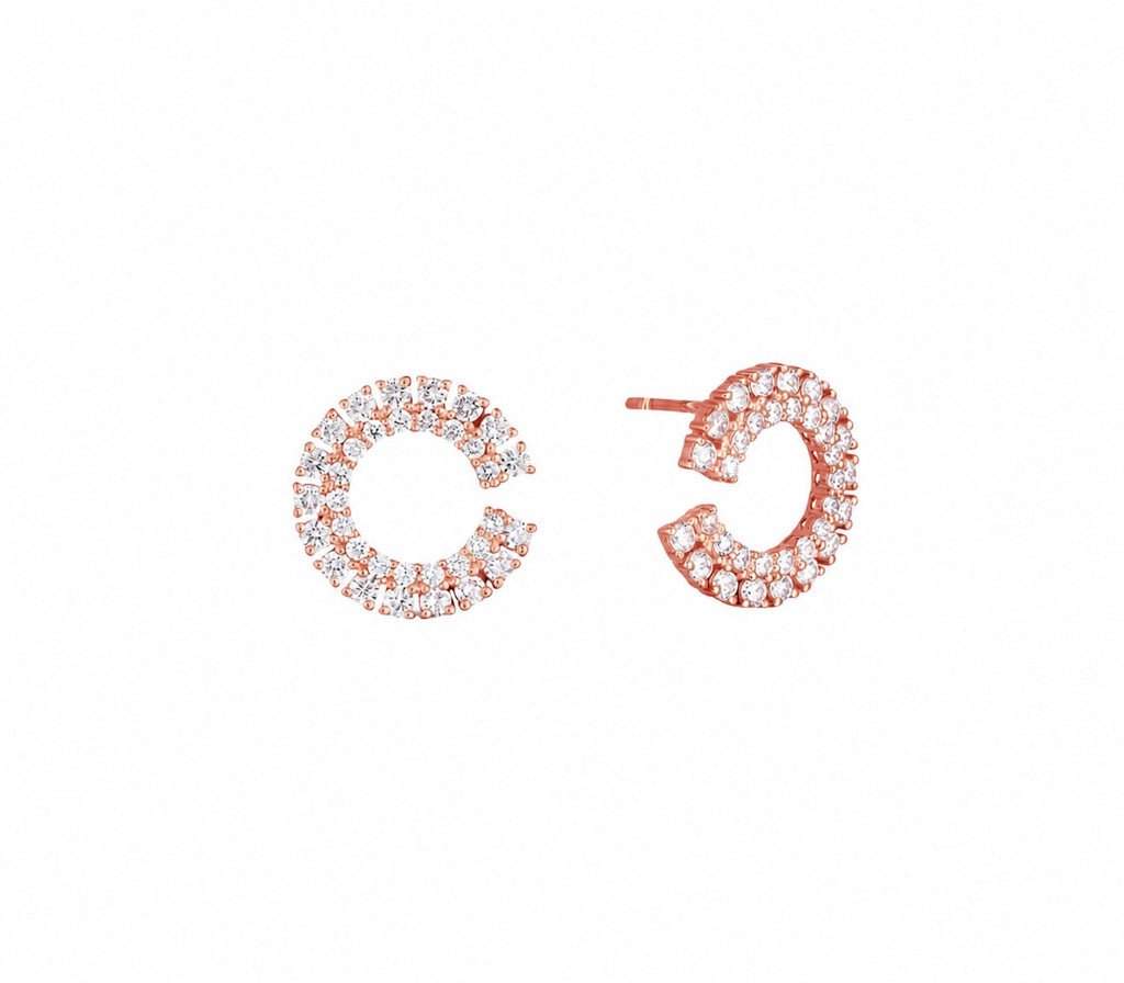 Cynthia Diamant-Ohrstecker aus Roségold mit elegantem Design
