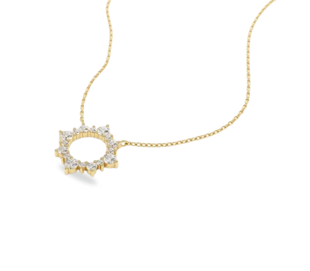 Cyra Diamantkette aus Gold mit elegantem Design