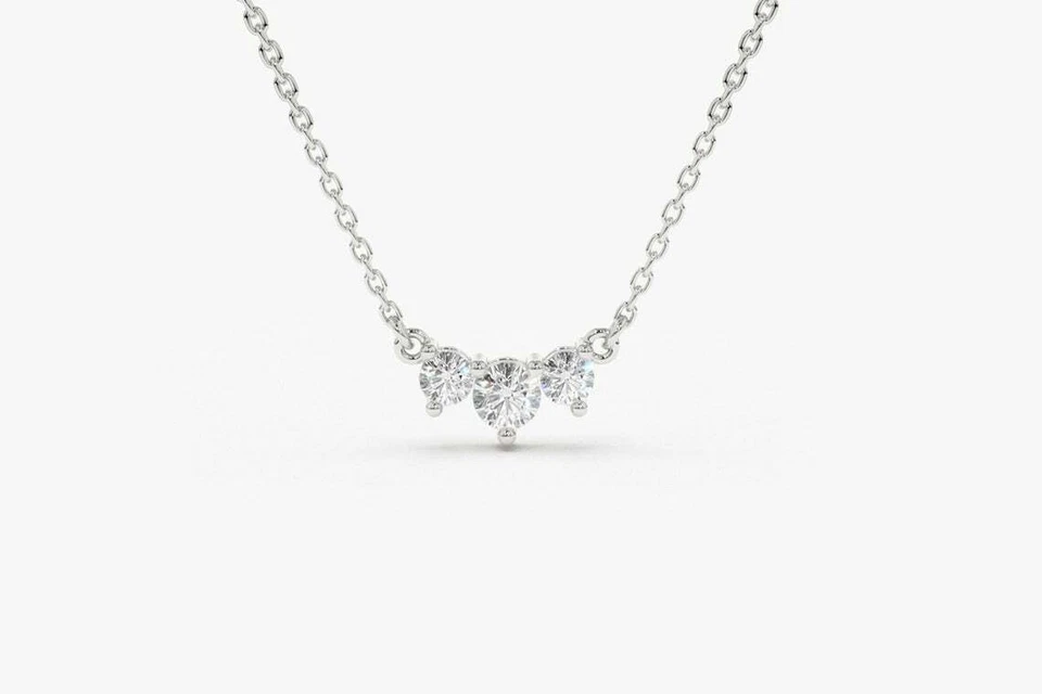 Daria Diamant-kette aus Weißgold mit funkelnden eleganten Akzenten
