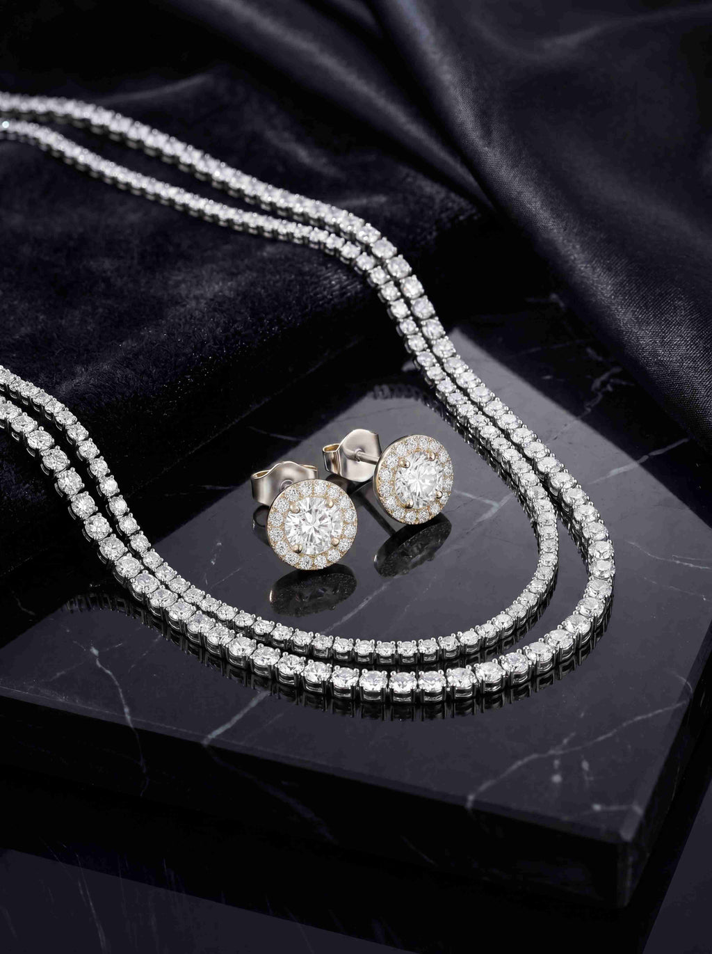 THEIA Diamant-Schmuckset aus Weißgold