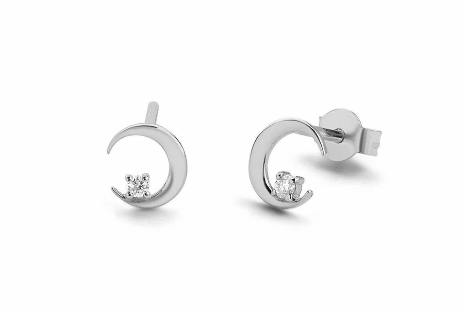 Elara Diamant-Ohrstecker aus Silber mit elegantem Design