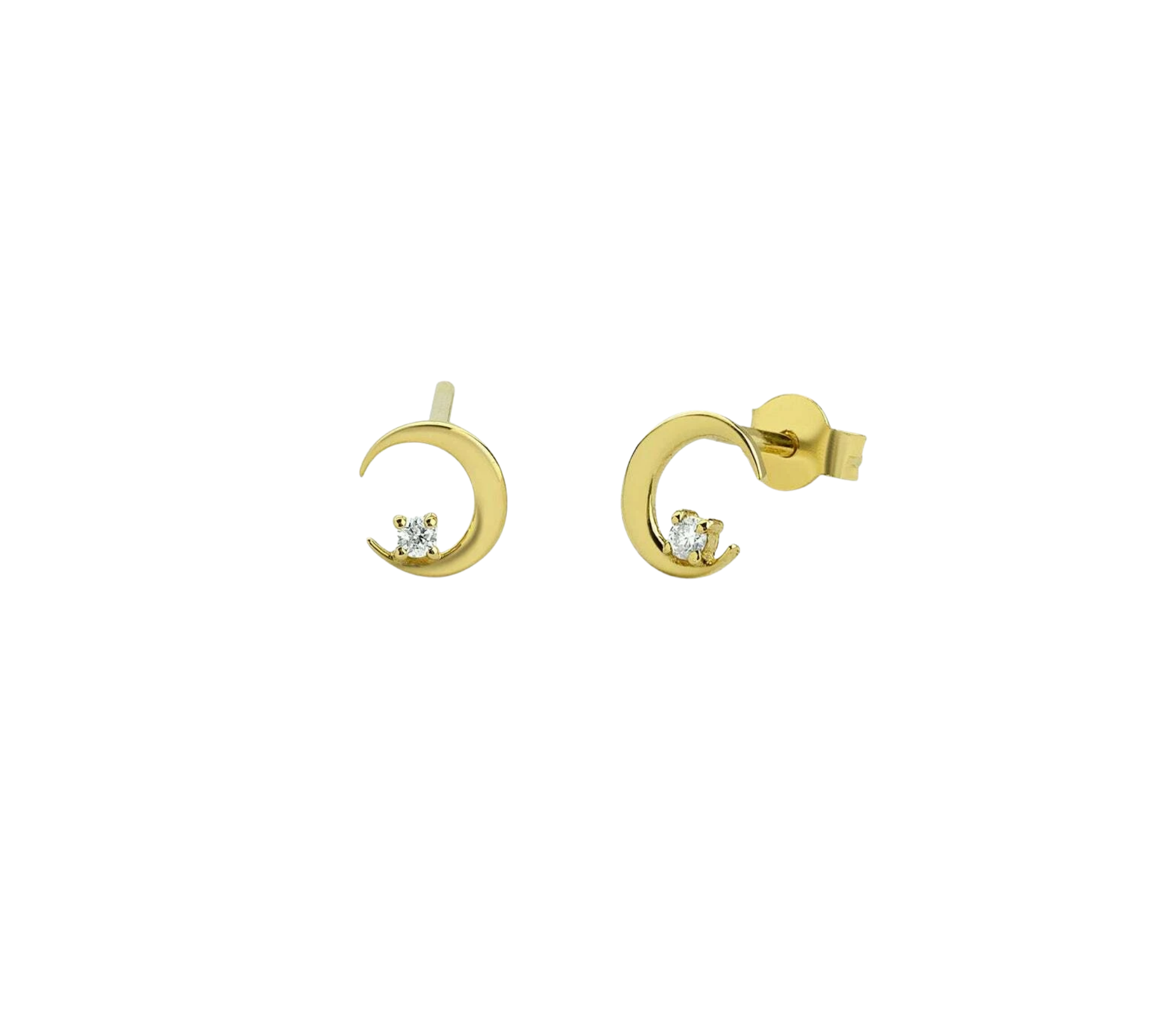 Elara Diamant-Ohrstecker aus Gold mit elegantem Design