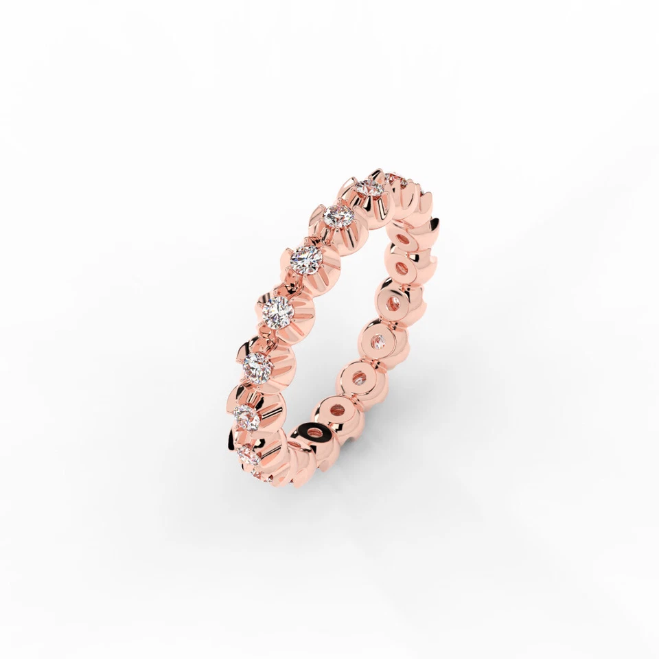 Elysia Diamant-Ring aus Roségold mit funkelnden Akzenten