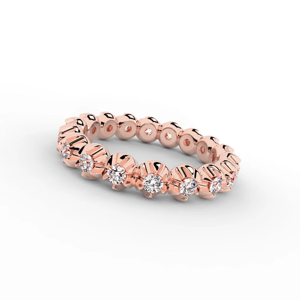 Elysia Diamant-Ring aus Roségold mit funkelnden Akzenten