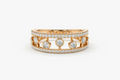 Entheos Diamant-Memory-Ring aus Roségold mit elegantem Design