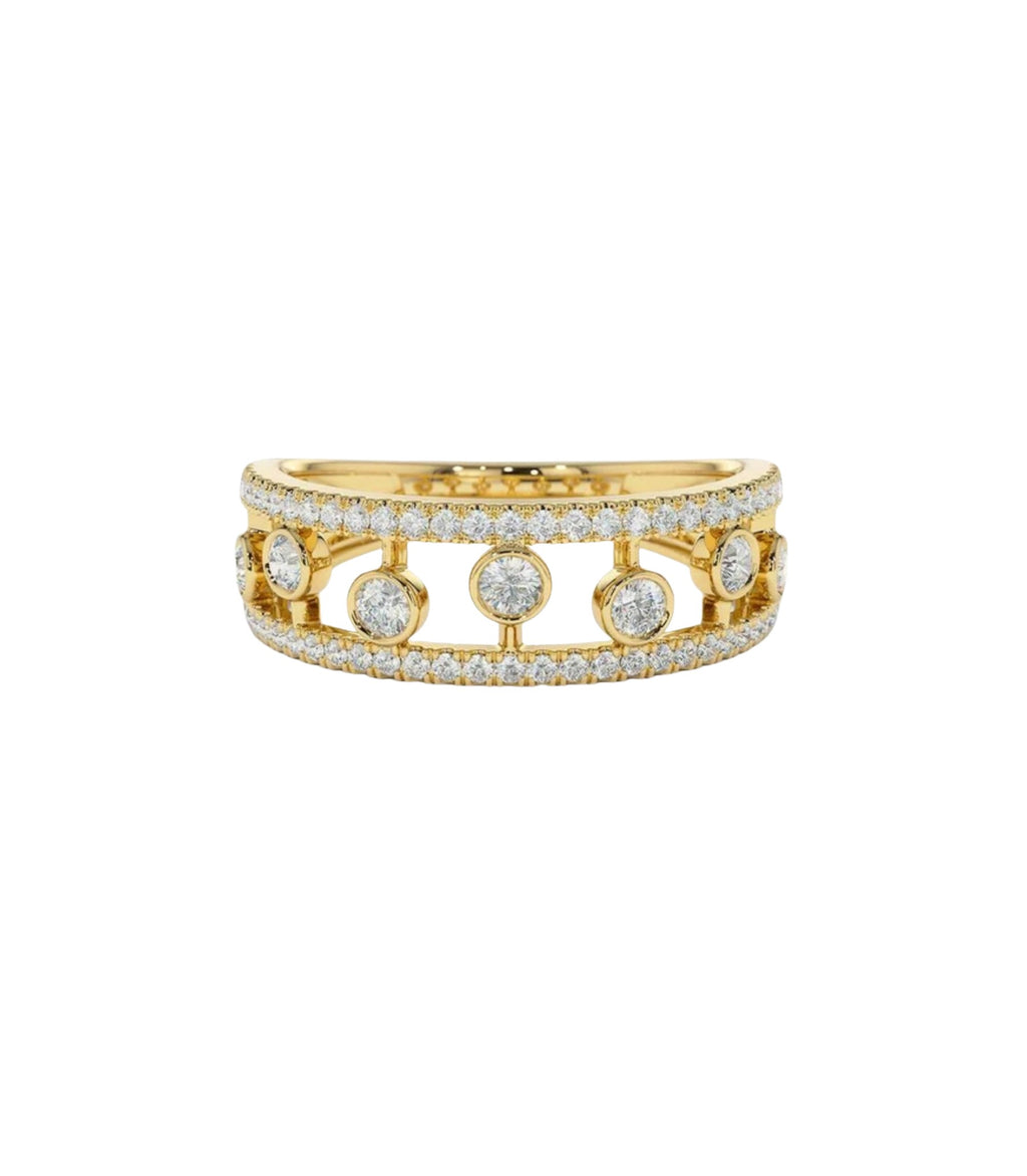 Entheos Diamant-Memory-Ring aus Gold mit elegantem Design