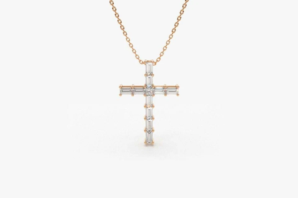Eterna Diamant-Halskette aus Roségold mit elegantem Anhänger