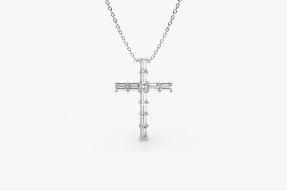 Eterna Diamant-Halskette aus Silber mit elegantem Anhänger