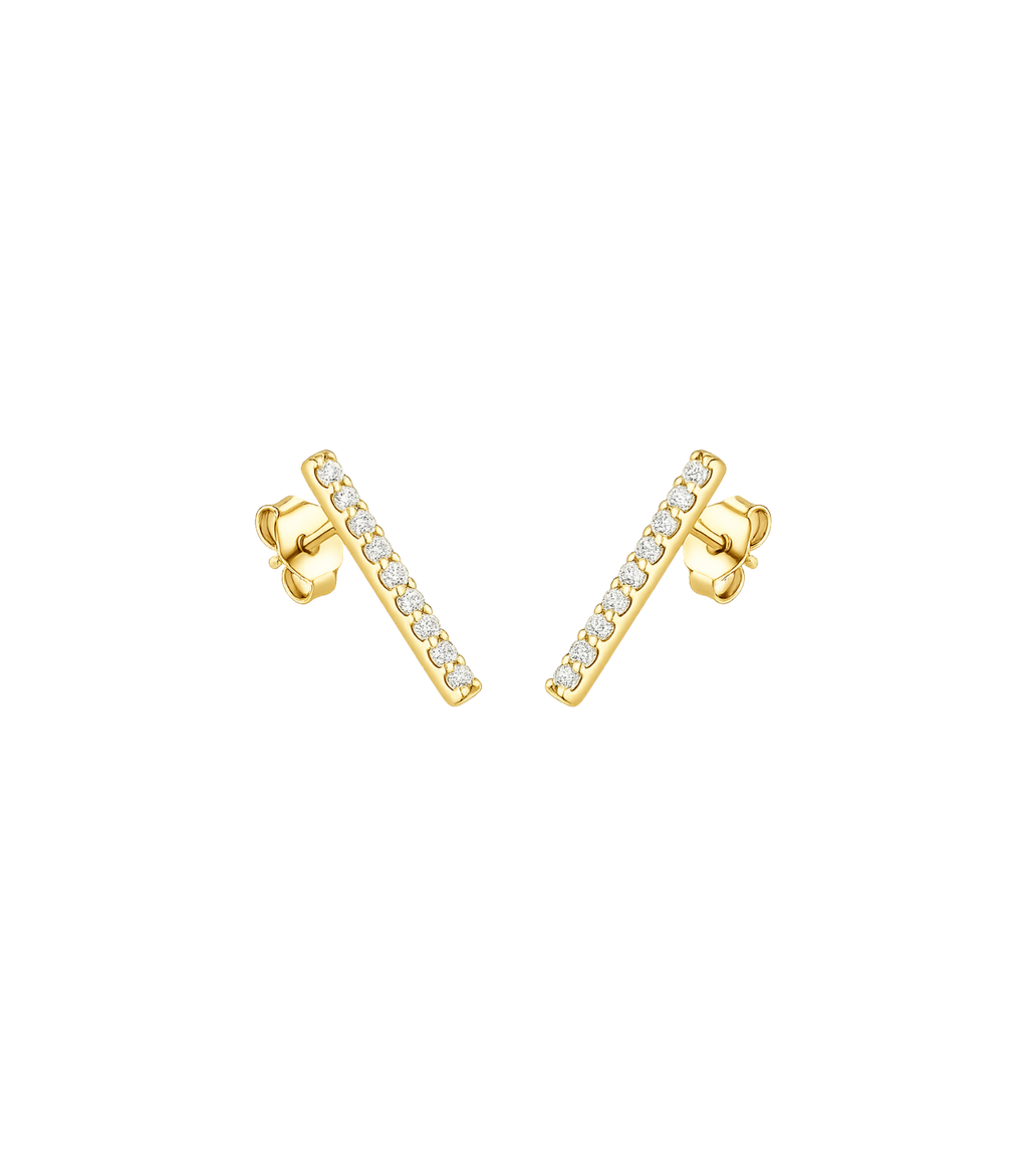Faye Diamant-Ohrringe aus Gold mit elegantem Design