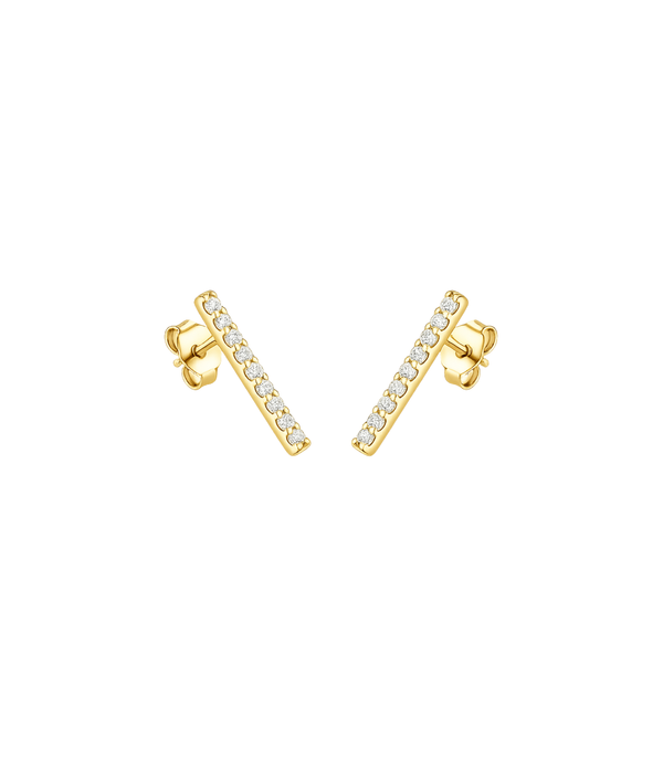 Faye Diamant-Ohrringe aus Gold mit elegantem Design