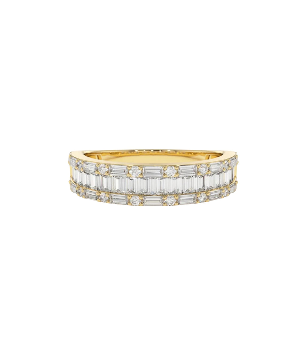 Geist Diamant-Memory-Ring aus Gold mit elegantem Design