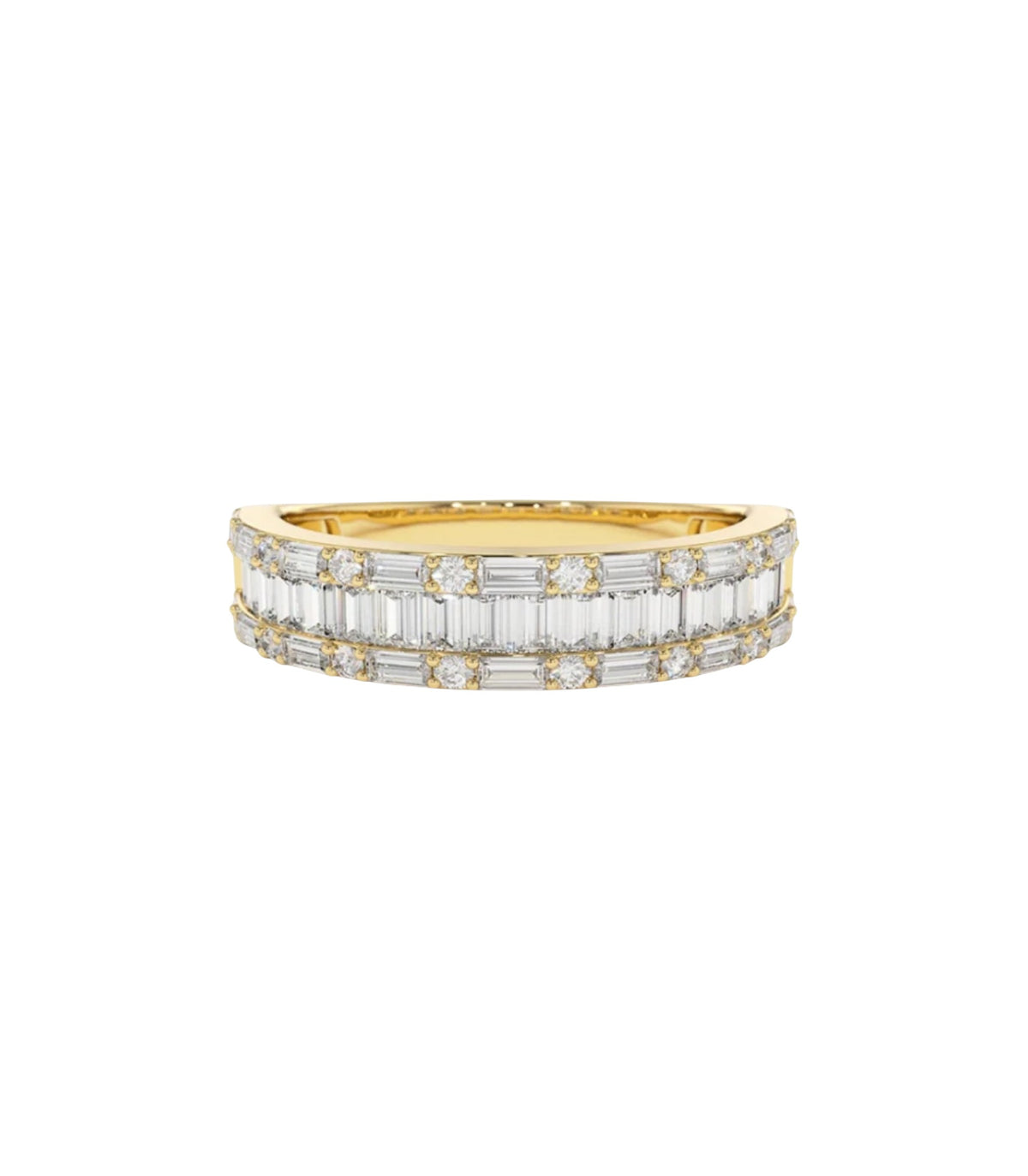 Geist Diamant-Memory-Ring aus Gold mit elegantem Design