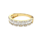 Geist Diamant-Memory-Ring aus Gold mit elegantem Design