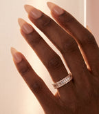 Geist Diamant-Memory-Ring aus Roségold mit elegantem Design