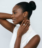Geist Diamant-Memory-Ring aus Weißgold mit elegantem Design