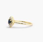 Gloria Diamond Sapphire Ring