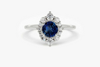 Gloria Diamond Sapphire Ring