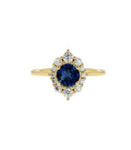 Gloria Saphir-Diamantring aus Gold mit elegantem Design