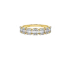 Innigkeit Diamant-Memory-Ring aus Gold mit elegantem Design