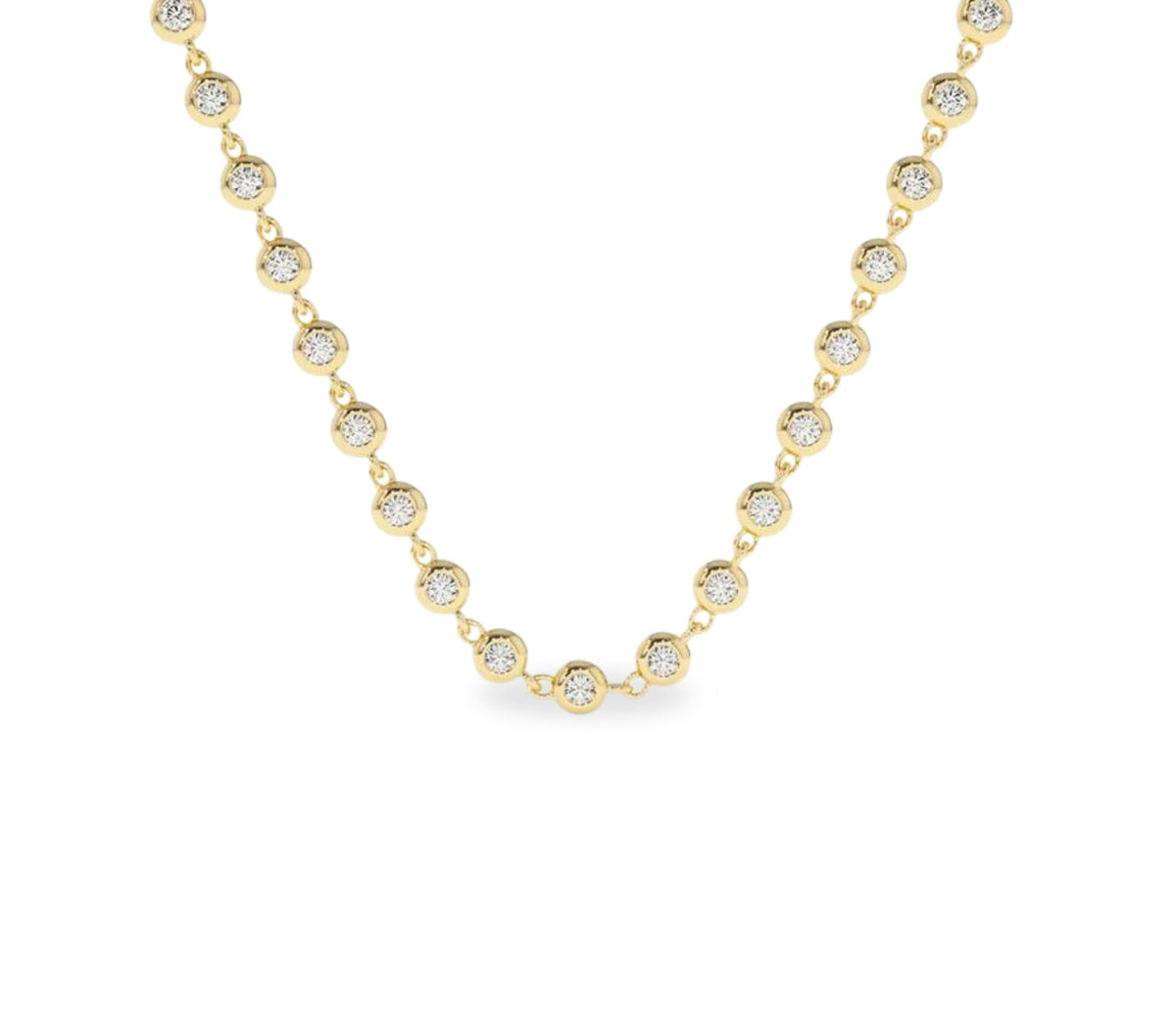 Isara Diamantkette aus Gold mit elegantem Design