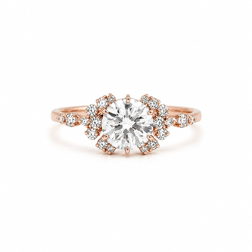 Jamaica Diamantring aus Roségold mit elegantem Design