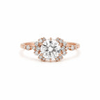 Jamaica Diamantring aus Roségold mit elegantem Design