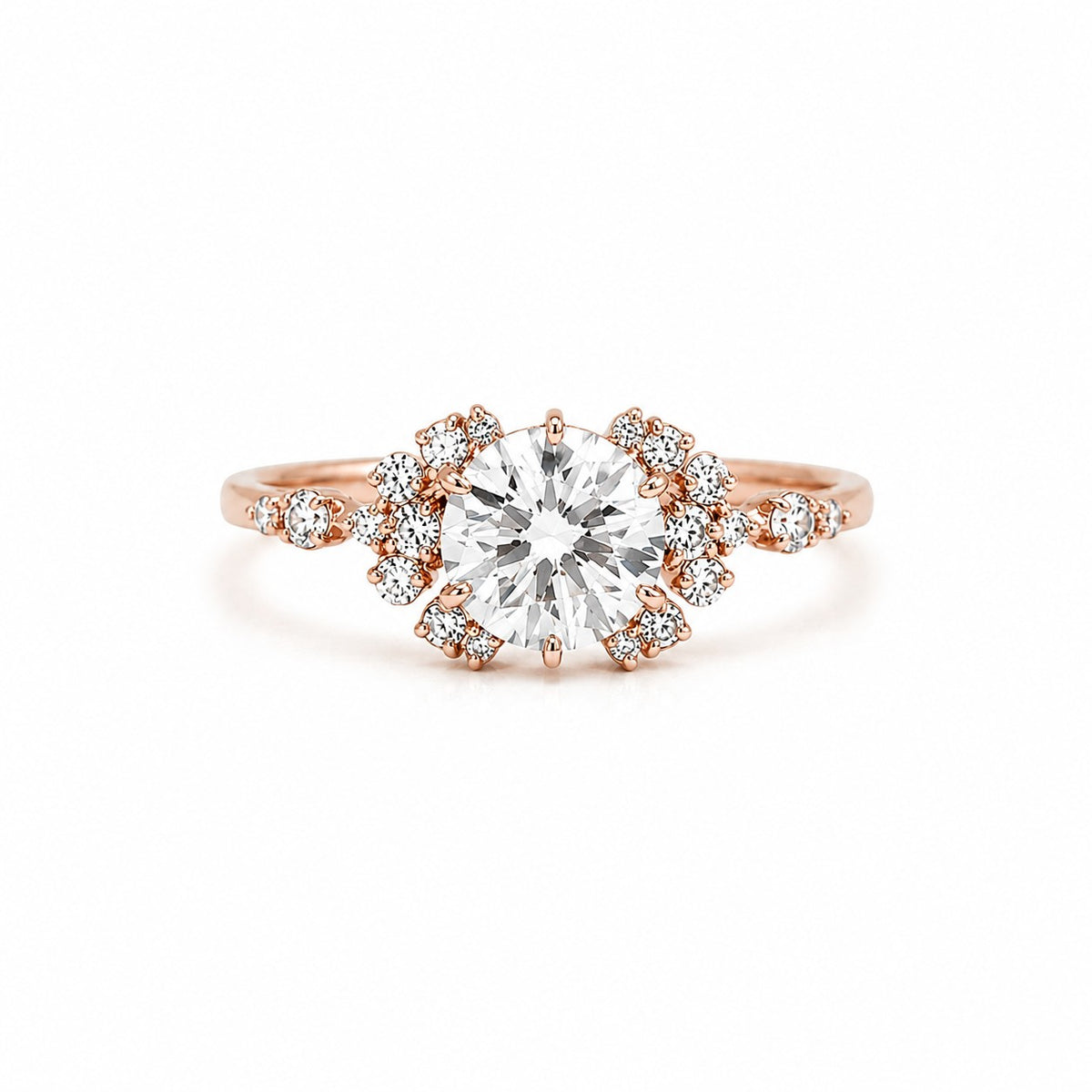 Jamaica Diamantring aus Roségold mit elegantem Design