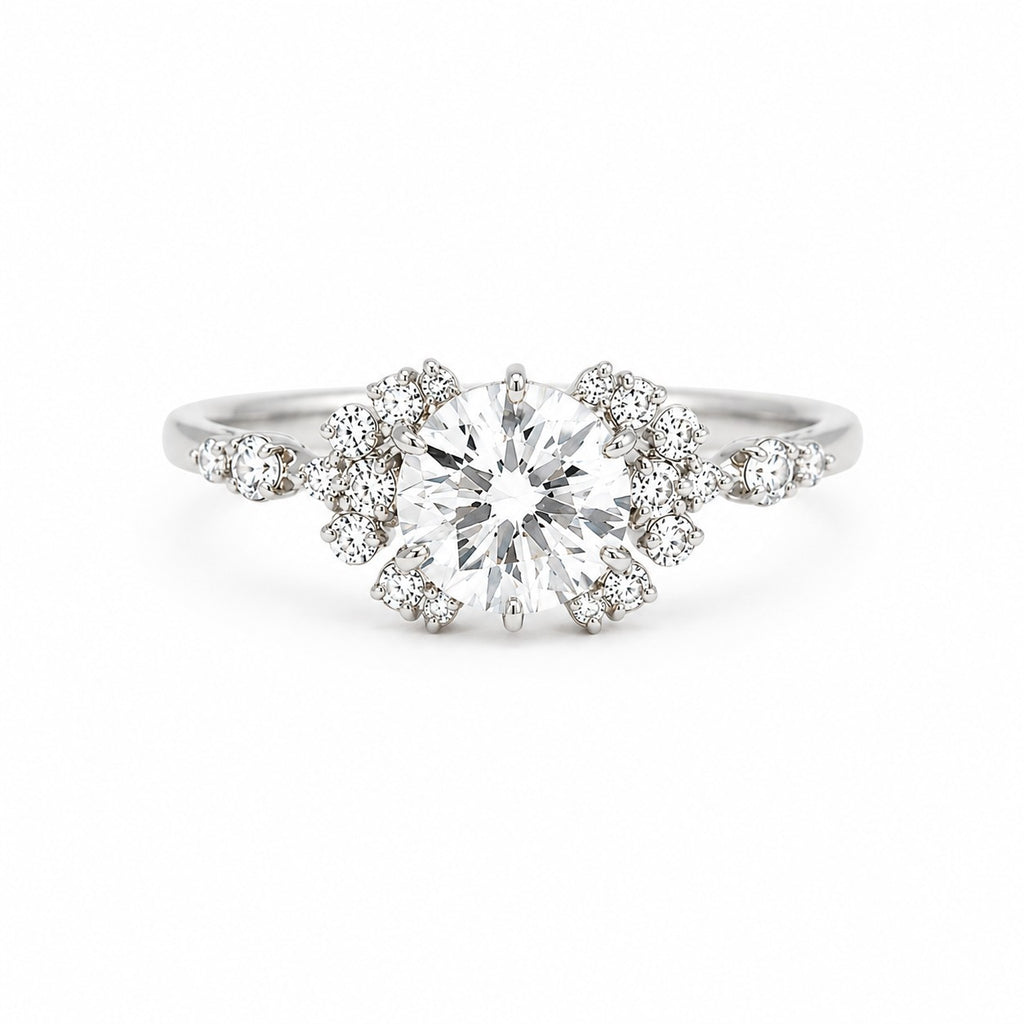Jamaica Diamantring aus Weißgold mit elegantem Design