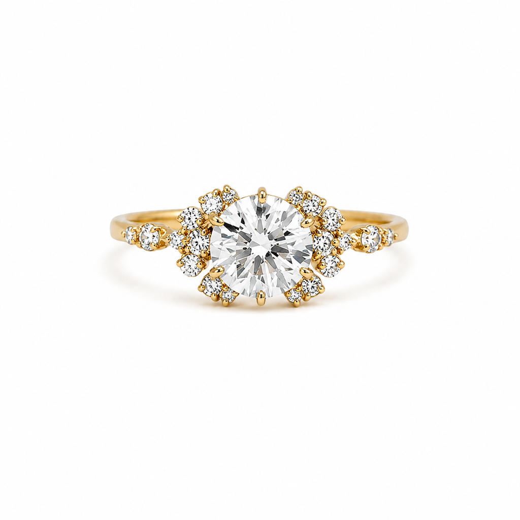 Jamaica Diamantring aus Gold mit elegantem Design