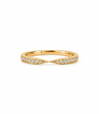 L’Étreinte Diamant-Ehering aus Gold mit elegantem Design