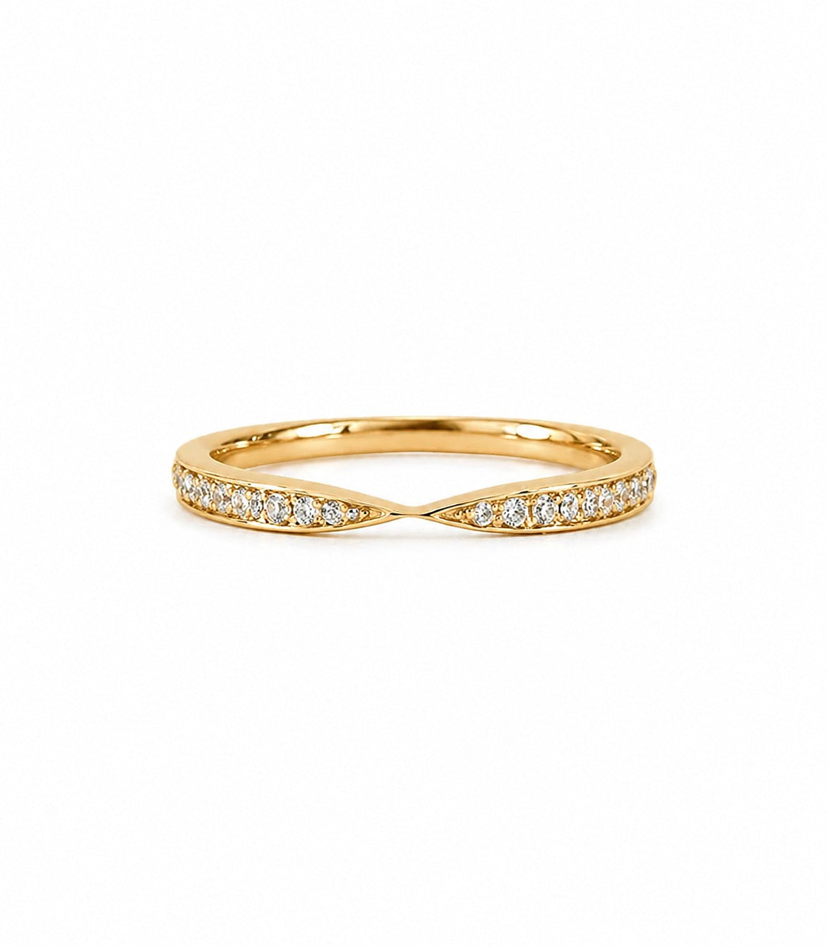 L’Étreinte Diamant-Ehering aus Gold mit elegantem Design