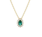 Lucentra Smaragd-Choker aus Gold mit elegantem Design