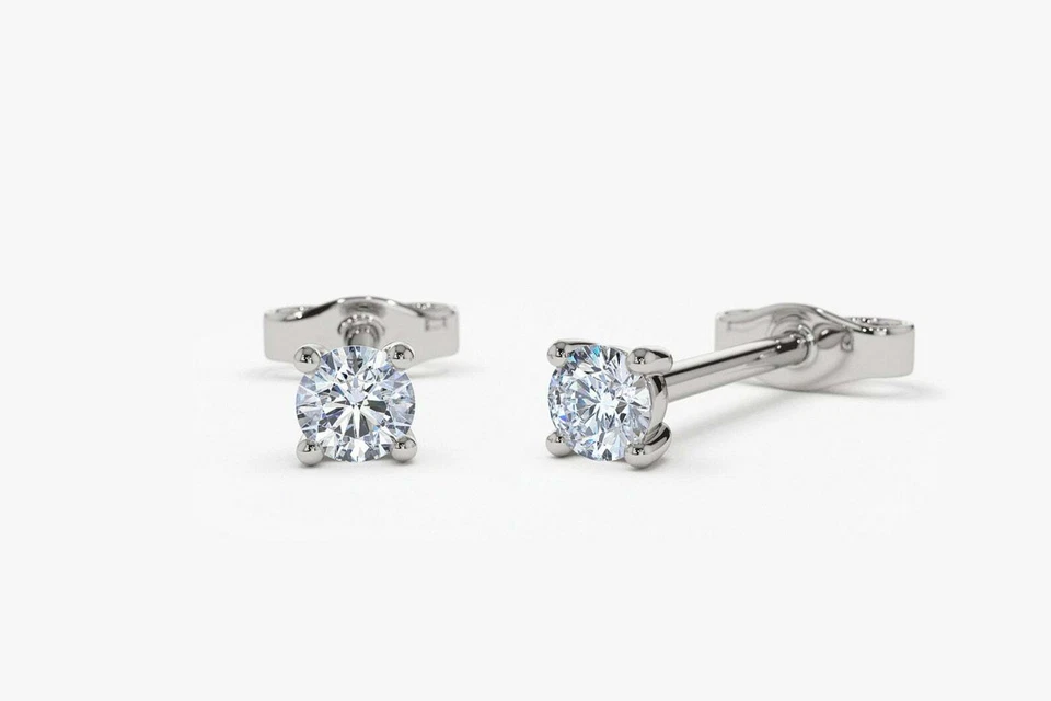 Lumi Diamant-Ohrringe aus Silber mit funkelnden Akzenten edel
