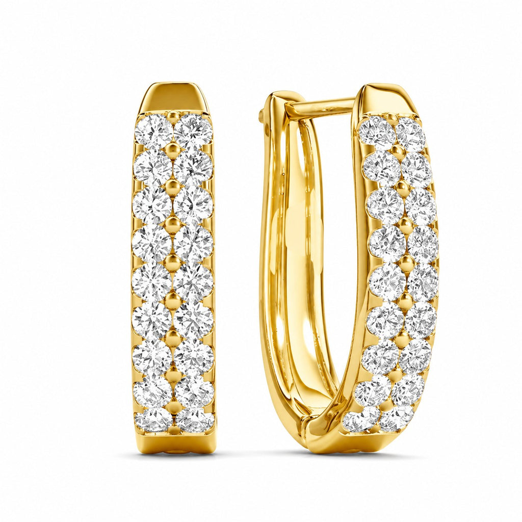 Marj Diamant-Creolen aus Gold mit elegantem Design
