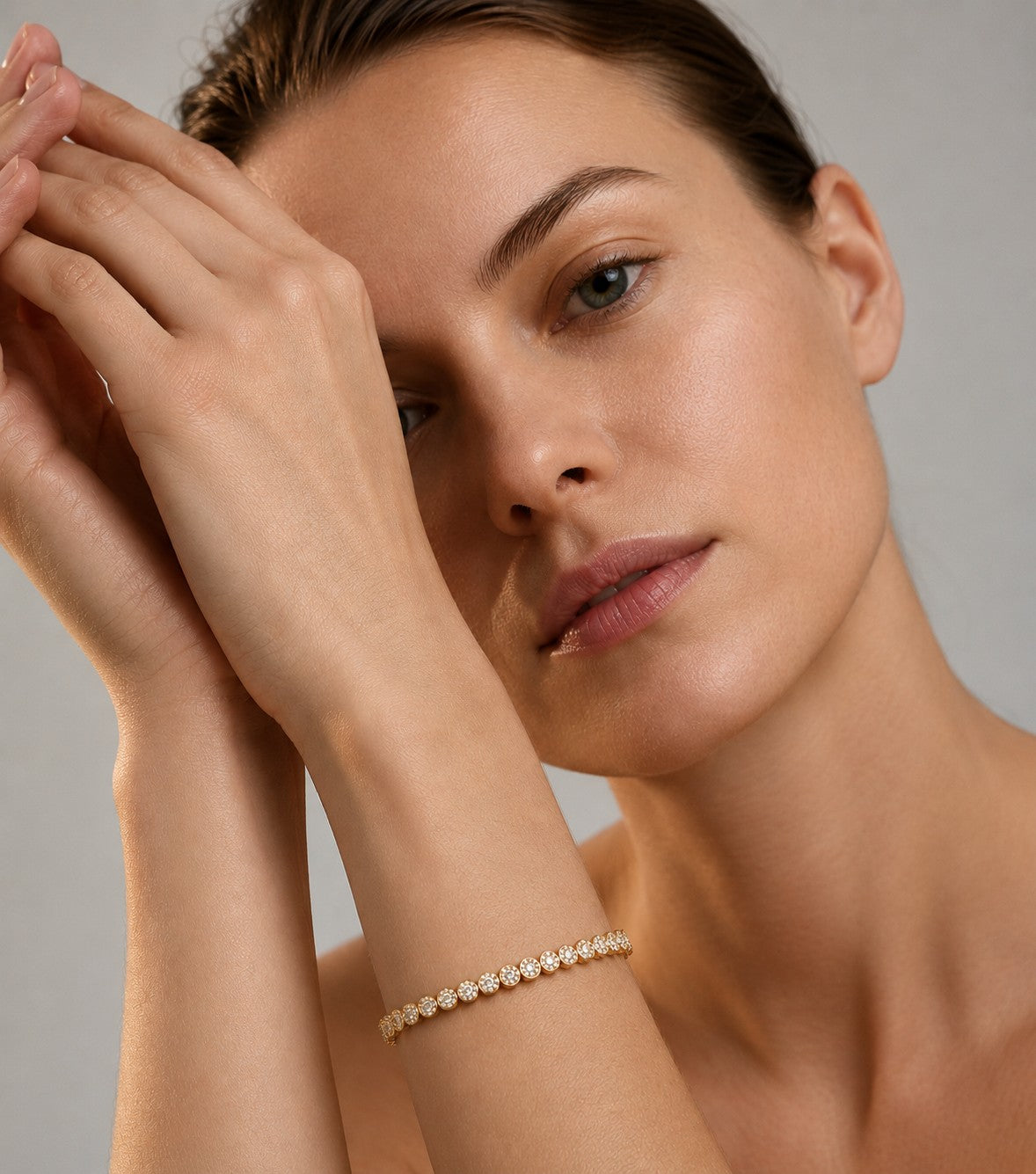 Mary Diamant-Tennisarmband aus Gold mit elegantem Design