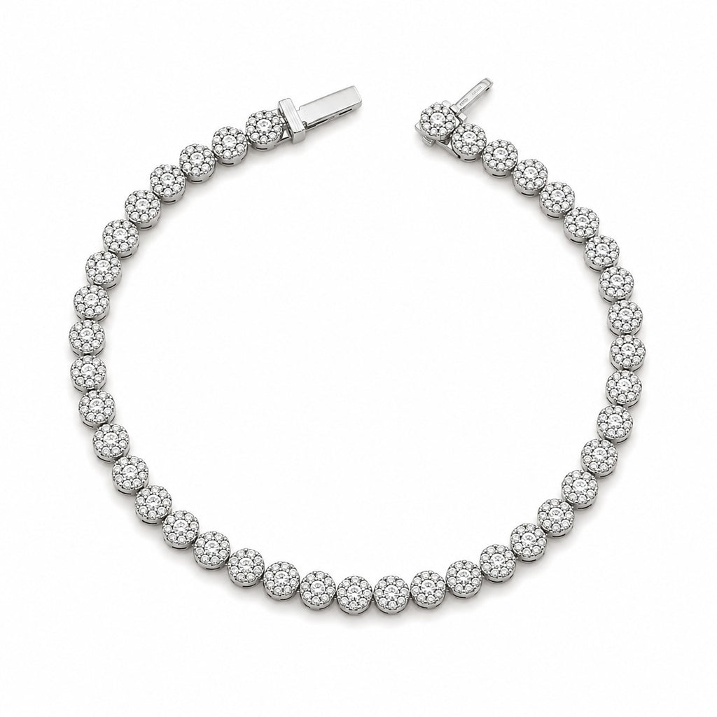 Mary Diamant-Tennisarmband aus Weißgold mit elegantem Design