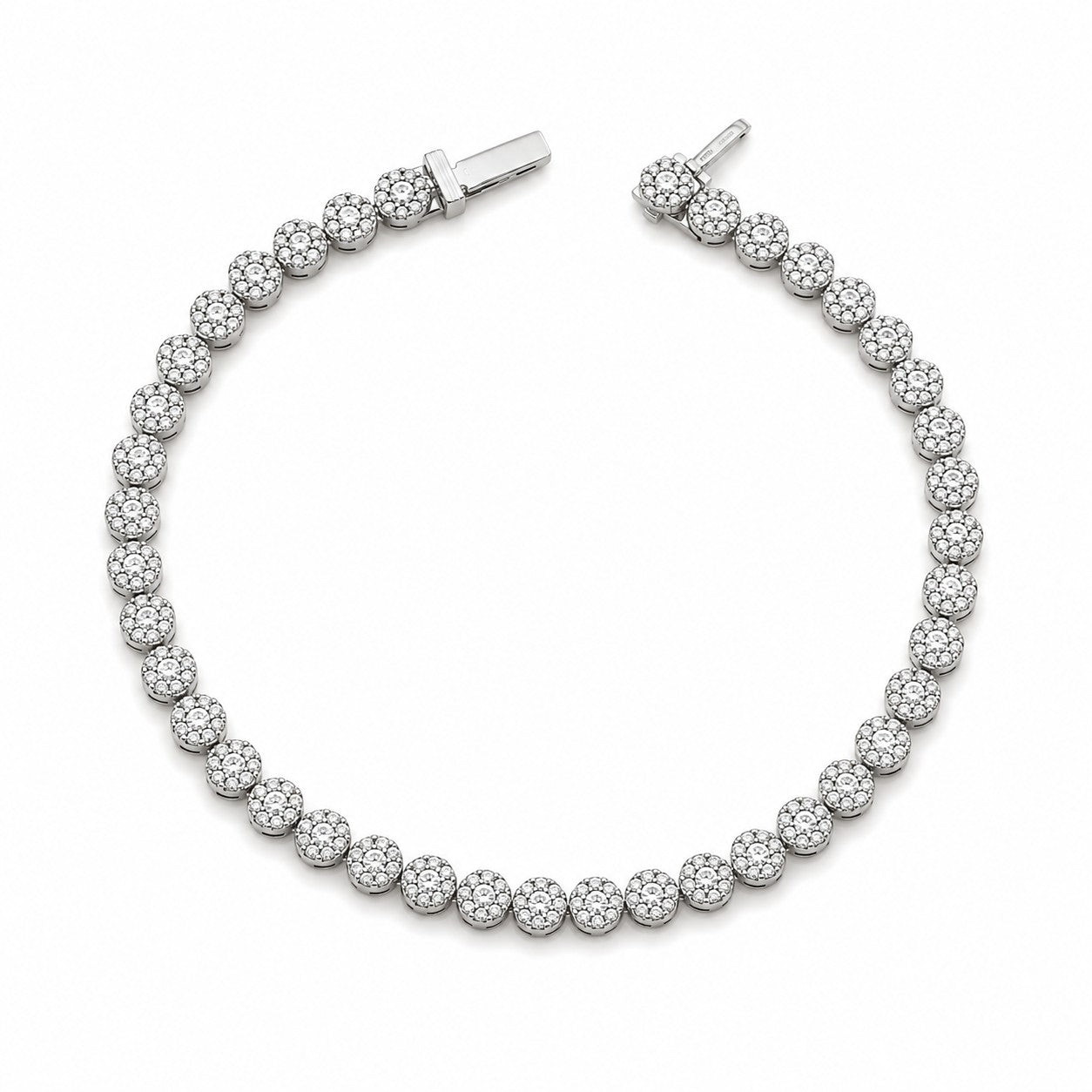 Mary Diamant-Tennisarmband aus Weißgold mit elegantem Design