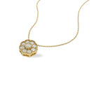 Meliora Diamant-Halskette aus Roségold mit funkelnden Akzenten