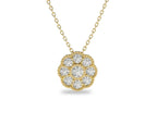 Meliora Diamant-Halskette aus Gold mit funkelnden Akzenten