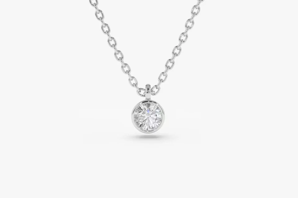 Mila Diamant-kette aus Weißgold mit feinen funkelnden Akzenten