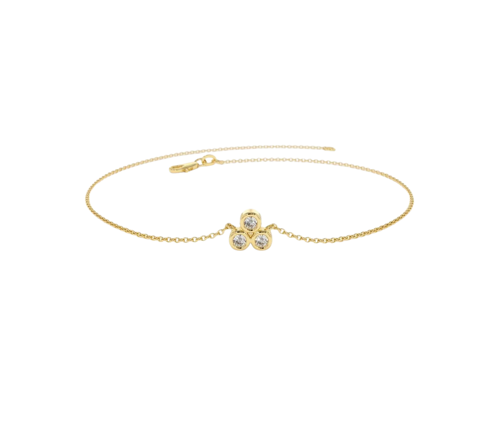 Mireille Diamant-Armband aus Gold mit funkelnden Akzenten