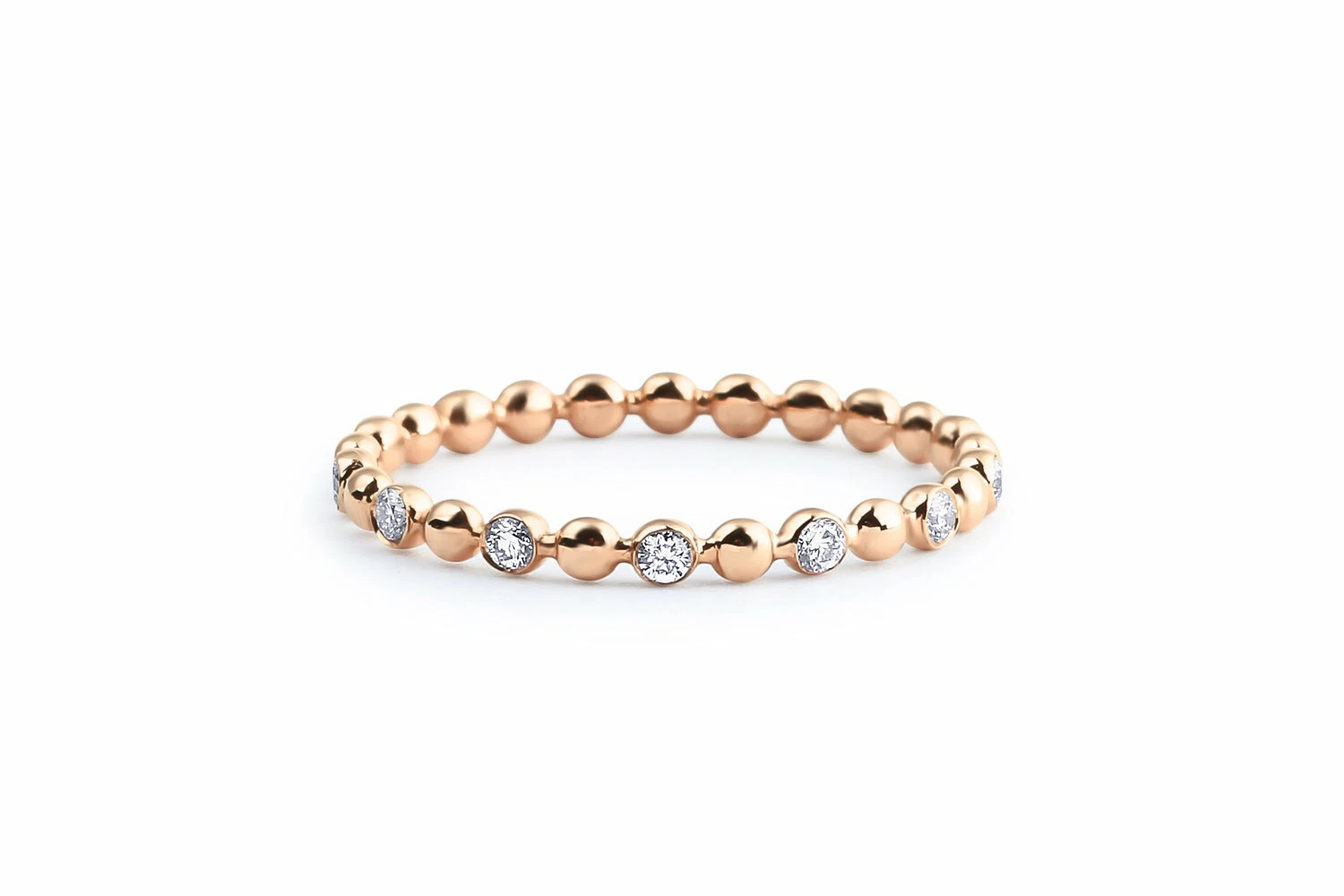 Mother-of-pearl diamond ring