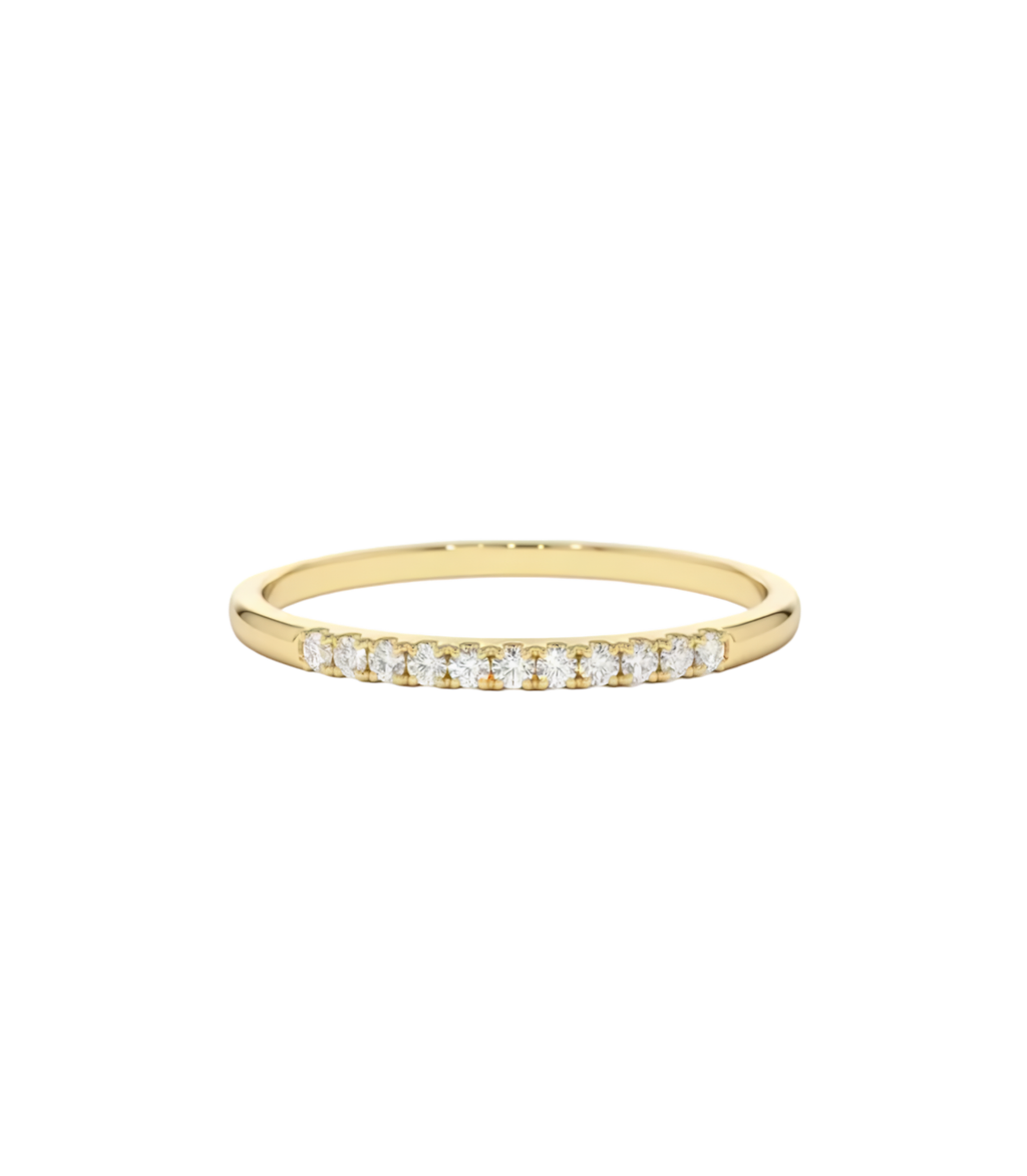 Goldring mit Diamant – Nebula