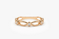 Nexus Ring aus Roségold mit elegantem Design