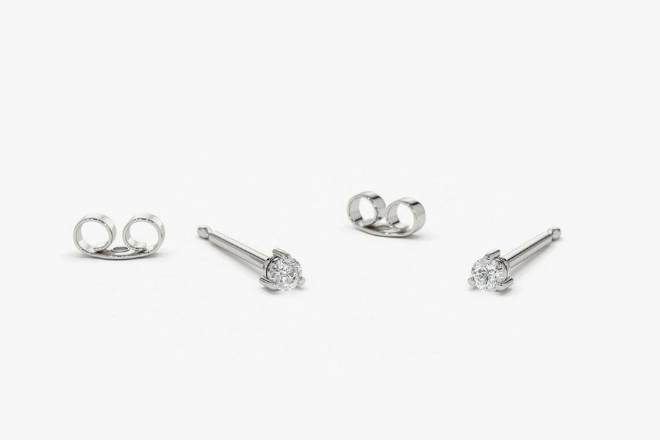 Nove Diamant-Ohrringe aus Silber mit funkelnden Akzenten