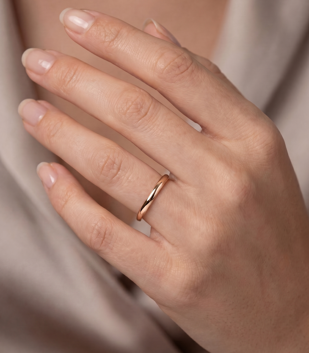 Ora Diamant-Ring aus Roségold mit funkelnden Akzenten edel