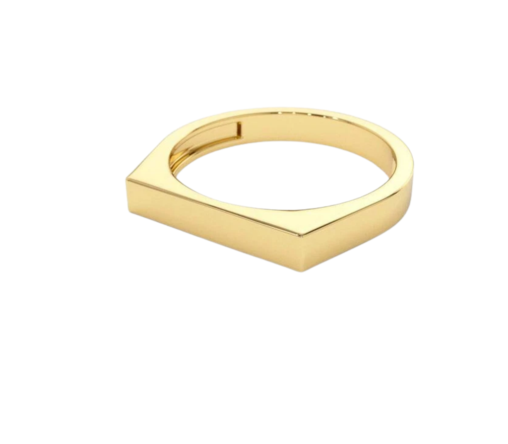 Orbitus Bar-Ring aus Gold mit modernem Design edel
